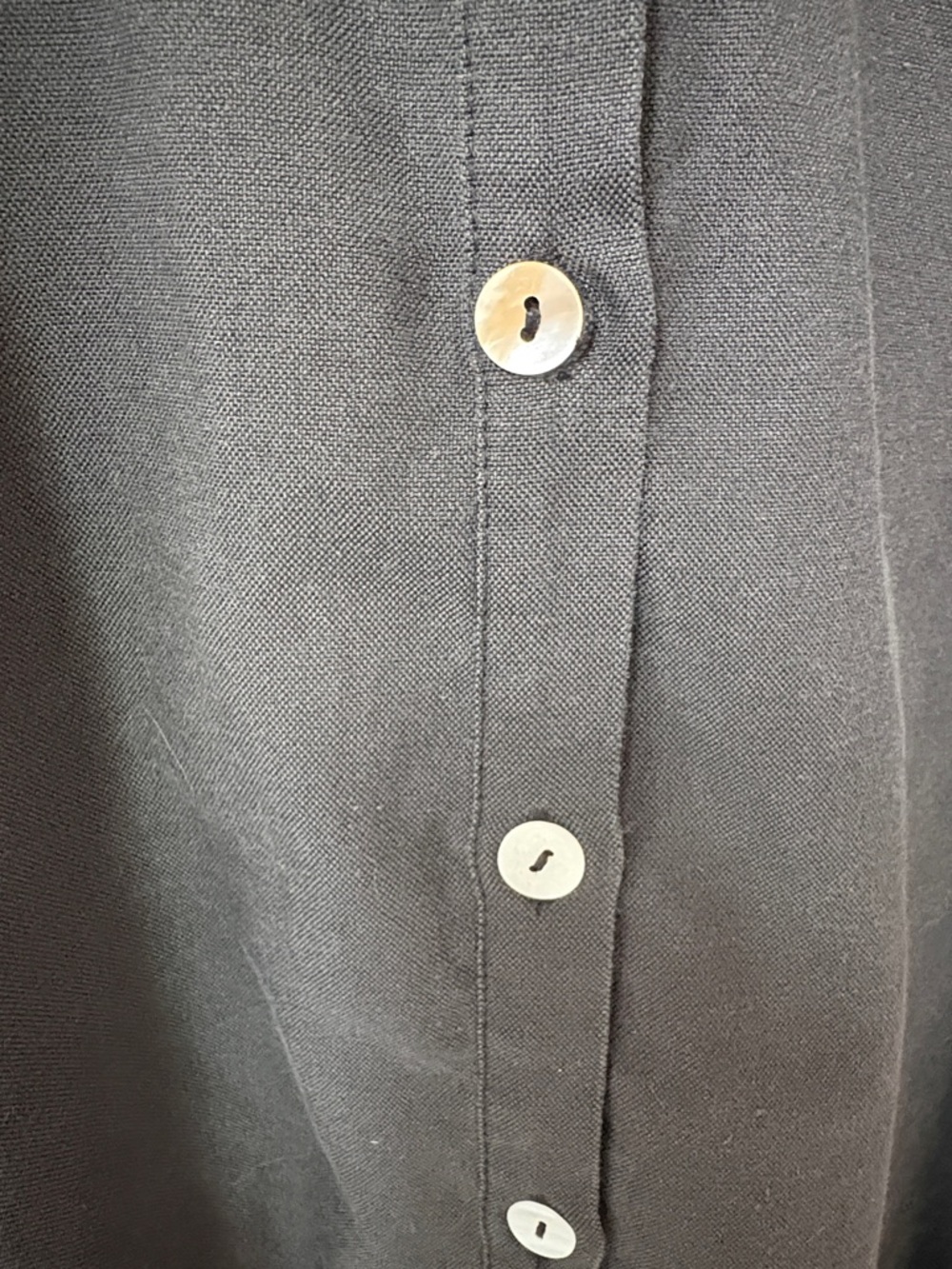 Tuckernuck Pomander Place Oxford Harris Shirt Dress in Black Pockets Size S - Picture 4 of 10